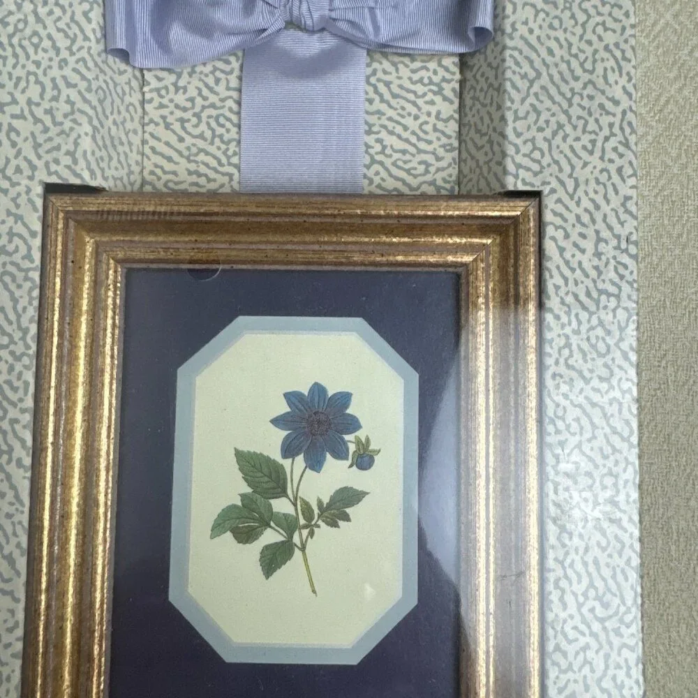 Vintage 1993s NEW Ribbon & Picture Collection Botanical ART Set